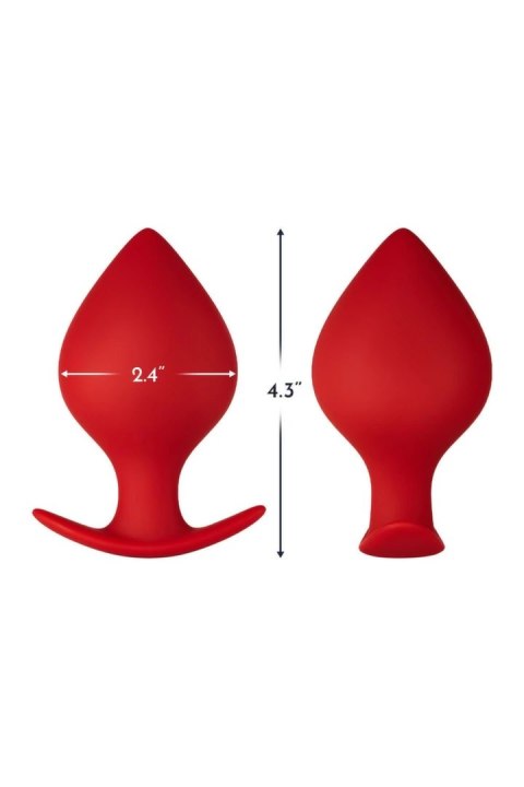FORTO F-63 Rattler Spade Large Red silikonowy korek z kulką, duży