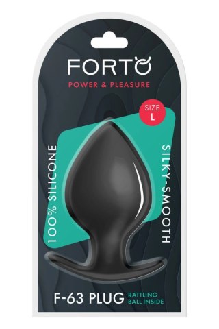 FORTO F-63 Rattler Spade Large czarny silikonowy z kulką