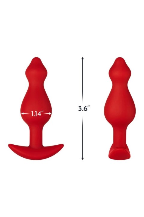 FORTO F-78 POINTEE PLUG SMALL RED silikonowy korek anatomiczny czerwony