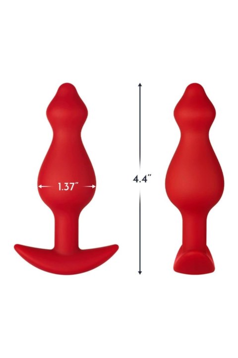 FORTO F-78 POINTEE Plug Medium Red silikonowy anatomiczny korek