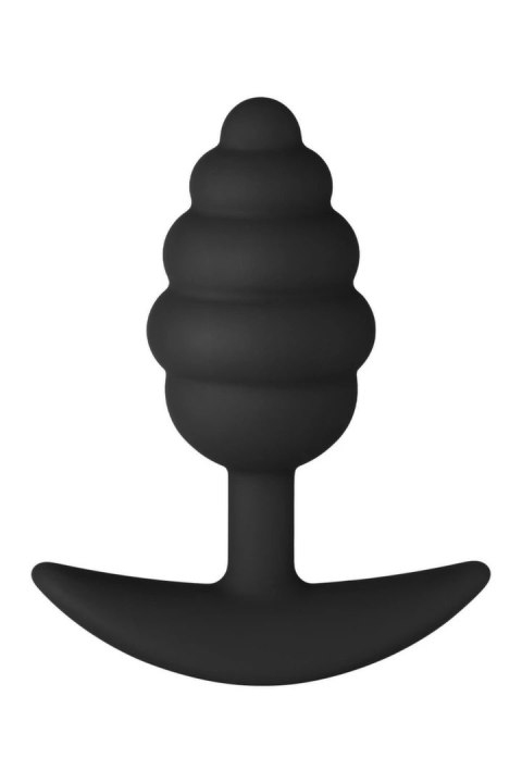 FORTO F-83 SPIR PLUG BLACK silikonowy anatomiczny korek średni czarny