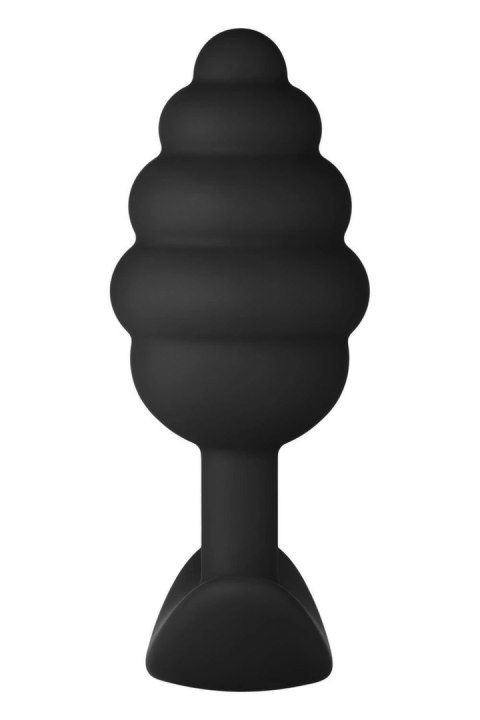 FORTO F-83 SPIR PLUG BLACK silikonowy anatomiczny korek średni czarny