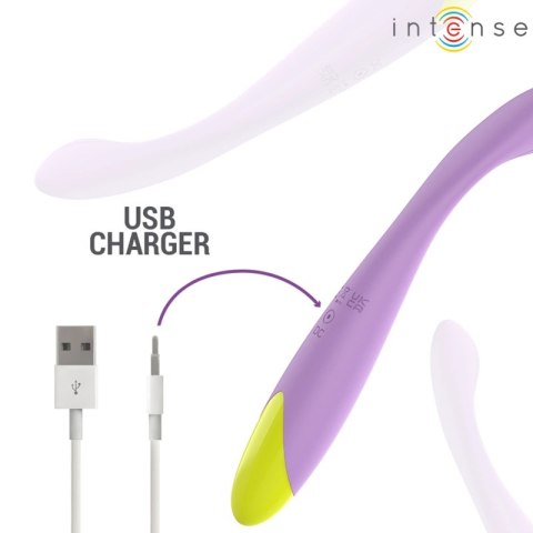 INTENSE LUCCA elastyczny stymulator punktu G USB silikonowy 19 cm