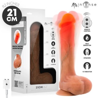 MR INTENSE Bradley - wibrator z funkcją grzania i pilotem 21 cm, silikon