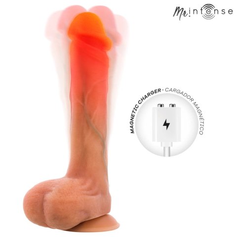 MR INTENSE Bradley - wibrator z funkcją grzania i pilotem 21 cm, silikon
