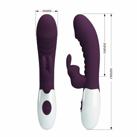 PRETTY LOVE Naughty Bunny 30-funkcyjny wibrator krolik fioletowy silikon