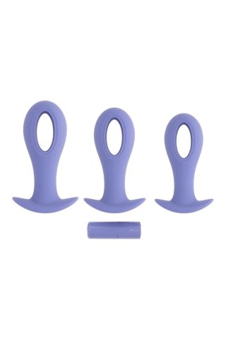 EVOLVED HOLE PUNCH PLUG SET silikonowy zestaw z wibracją 3 rozmiary