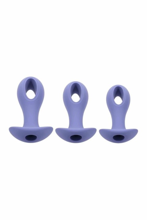 EVOLVED HOLE PUNCH PLUG SET silikonowy zestaw z wibracją 3 rozmiary