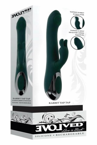 EVOLVED Rabbit Tap Tap - silikonowy model z funkcją tappingu, 24,9 cm