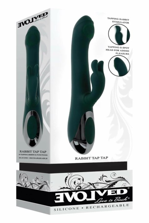 EVOLVED Rabbit Tap Tap - silikonowy model z funkcją tappingu, 24,9 cm
