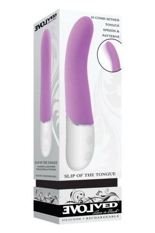 EVOLVED Slip of the Tongue silikonowy masażer językowy 10 trybow 21 cm