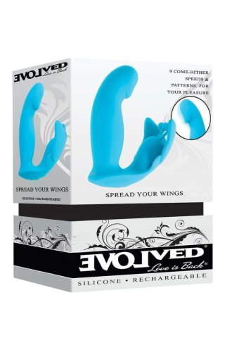 EVOLVED Spread Your Wings - wielofunkcyjny masażer silikonowy, wodoodporny
