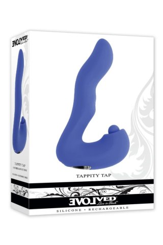 EVOLVED TAPPITY TAP - silikonowa maszyna intymna z 3 silnikami, fioletowa