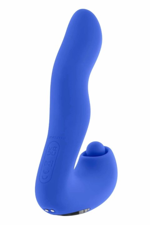EVOLVED TAPPITY TAP - silikonowa maszyna intymna z 3 silnikami, fioletowa