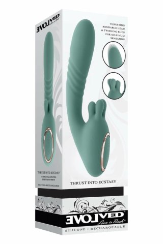 EVOLVED THRUST INTO ECSTASY maszyna intymna z funkcją ruchu i rotacji 21 cm