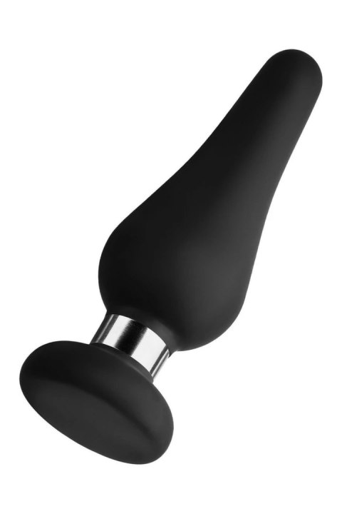 FORTO F-21 TEAR DROP Medium Czarny silikonowy z pierścieniem stalowym