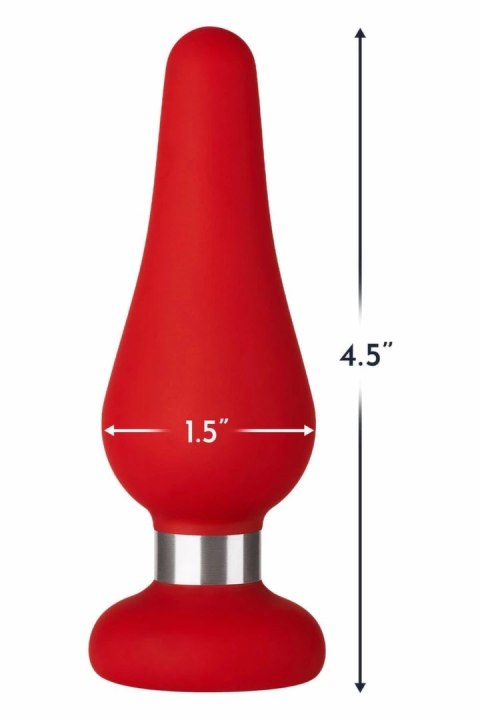 FORTO F-21 TEAR DROP Medium Red silikonowy model z pierścieniem