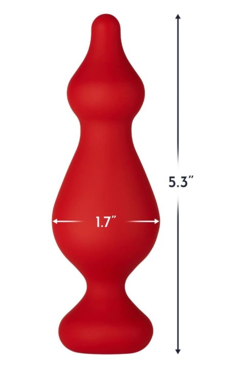FORTO F-30 POINTER Large Red silikonowy model z koralikami 100% Premium