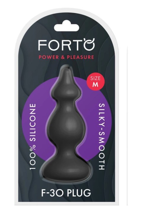 FORTO F-30 POINTER Medium Black silikonowy model z koralikami