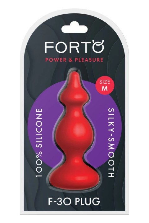 FORTO F-30 POINTER Medium Red silikonowy model z koralikami