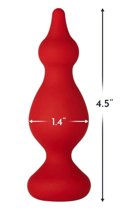 FORTO F-30 POINTER Medium Red silikonowy model z koralikami