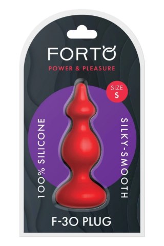 FORTO F-30 POINTER SMALL RED silikonowy model z koralikami, czerwony