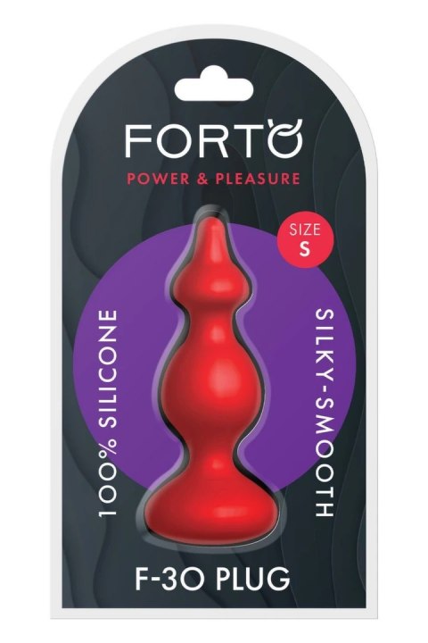FORTO F-30 POINTER SMALL RED silikonowy model z koralikami, czerwony