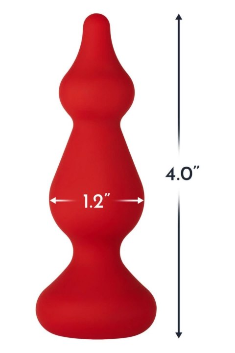 FORTO F-30 POINTER SMALL RED silikonowy model z koralikami, czerwony