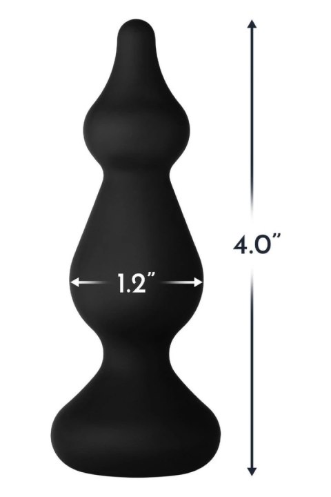 FORTO F-30 POINTER Small Black silikonowy model z koralikami