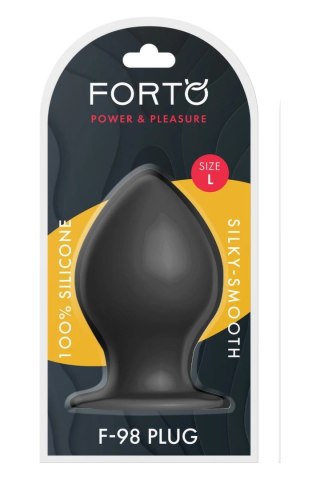 FORTO F-98 Cone Large Black silikonowy model z przyssawką XL