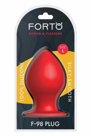 FORTO F-98 Cone Large Red silikonowy stożek z przyssawką 100% Premium