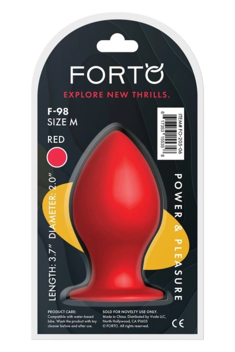 FORTO F-98 Cone Medium Red silikonowy stożek z przyssawką