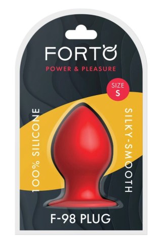 FORTO F-98 Cone Small Red silikonowy stożek z przyssawką 10,2 cm