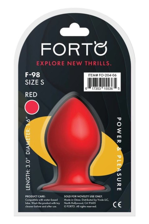 FORTO F-98 Cone Small Red silikonowy stożek z przyssawką 10,2 cm