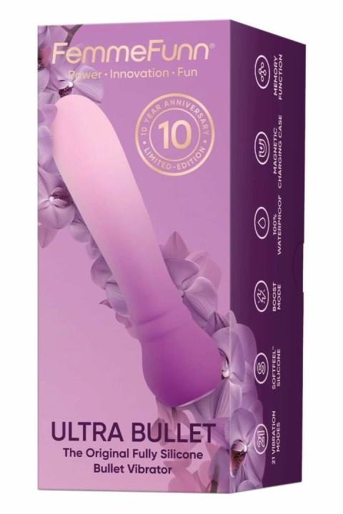 FemmeFunn Anniversary Ultra Bullet Orchid - limitowana maszyna intymna, 21 trybow, etui