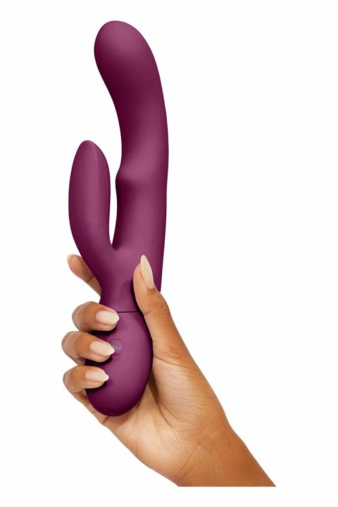 FemmeFunn Balai Dark Fuchsia - silikonowy model z ruchomą głowicą, 12 trybow