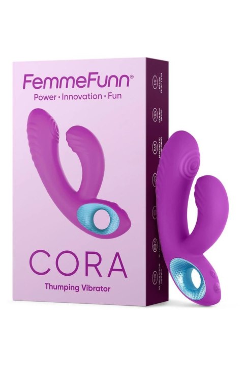 FemmeFunn Cora Purple - wielofunkcyjny masażer z 10 trybami pracy