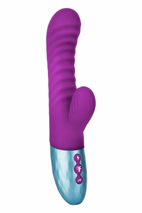 FemmeFunn Delola Purple - Wibrujący model z podwojną gęstością, 8 trybow