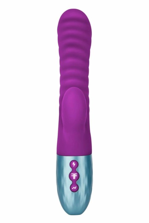 FemmeFunn Delola Purple - Wibrujący model z podwojną gęstością, 8 trybow