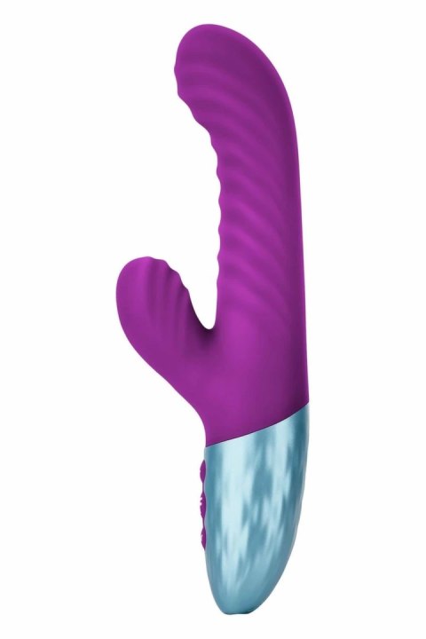 FemmeFunn Delola Purple - Wibrujący model z podwojną gęstością, 8 trybow