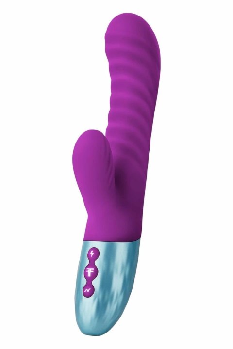 FemmeFunn Delola Purple - Wibrujący model z podwojną gęstością, 8 trybow