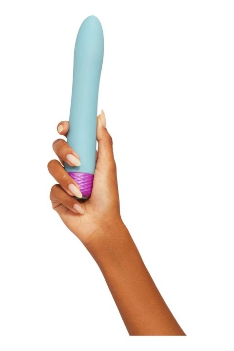 FemmeFunn Densa Bullet Light Blue - wibrujący masażer silikonowy 19,3 cm