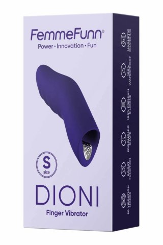 FemmeFunn Dioni Small Dark Purple - ergonomiczny wibrator na palec