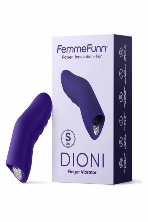 FemmeFunn Dioni Small Dark Purple - ergonomiczny wibrator na palec