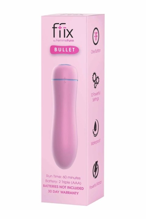 FemmeFunn FFIX Bullet Light Pink - kompaktowy wibrator, 10 trybow