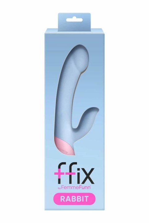 FemmeFunn FFIX Rabbit Light Blue - masażer intymny, 20 trybow, wodoodporny