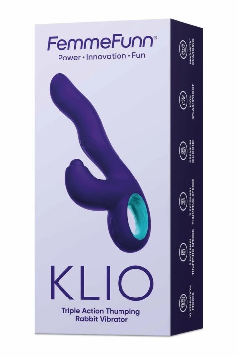 FemmeFunn Klio Dark Purple - zaawansowany model z potrojnym systemem ruchu