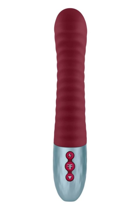FemmeFunn Lola G Maroon - silikonowa maszyna intymna, 8 trybow, 24 cm