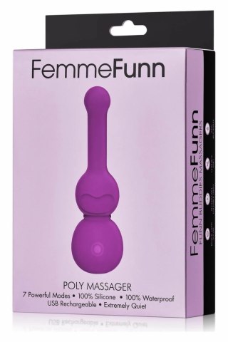 FemmeFunn Poly Massager Purple - kompaktowy masażer 7 trybow, fioletowy