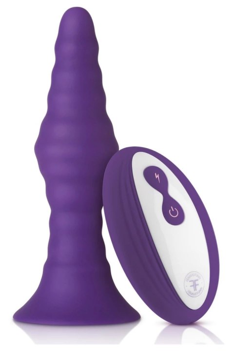 FemmeFunn Pyra Small Dark Purple - wibrująca maszyna intymna z pilotem